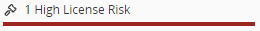 License Risk Bar Graph