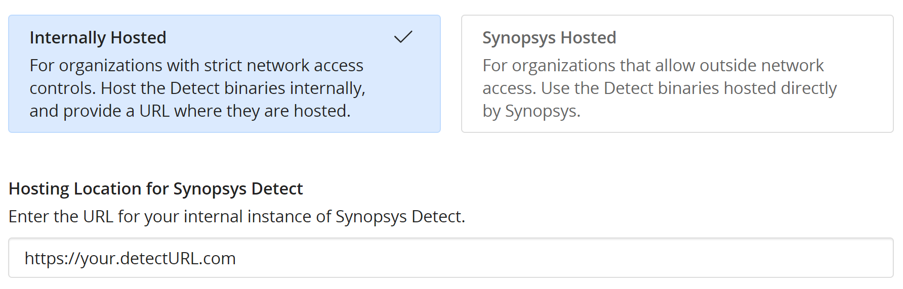 Internally Hosted Detect